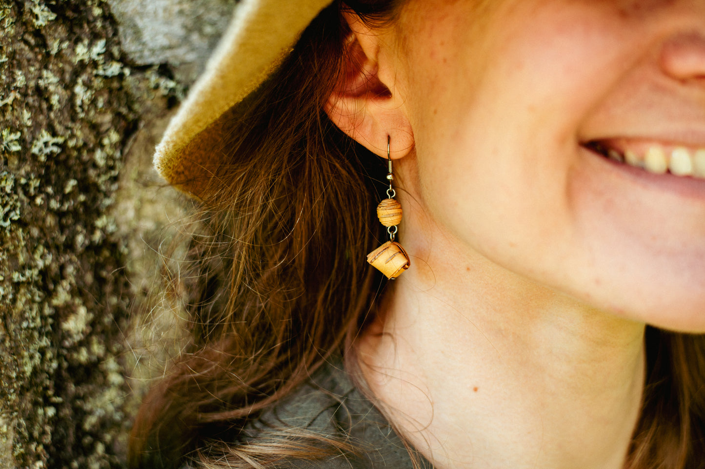 Birchbark earrings "Kaija"